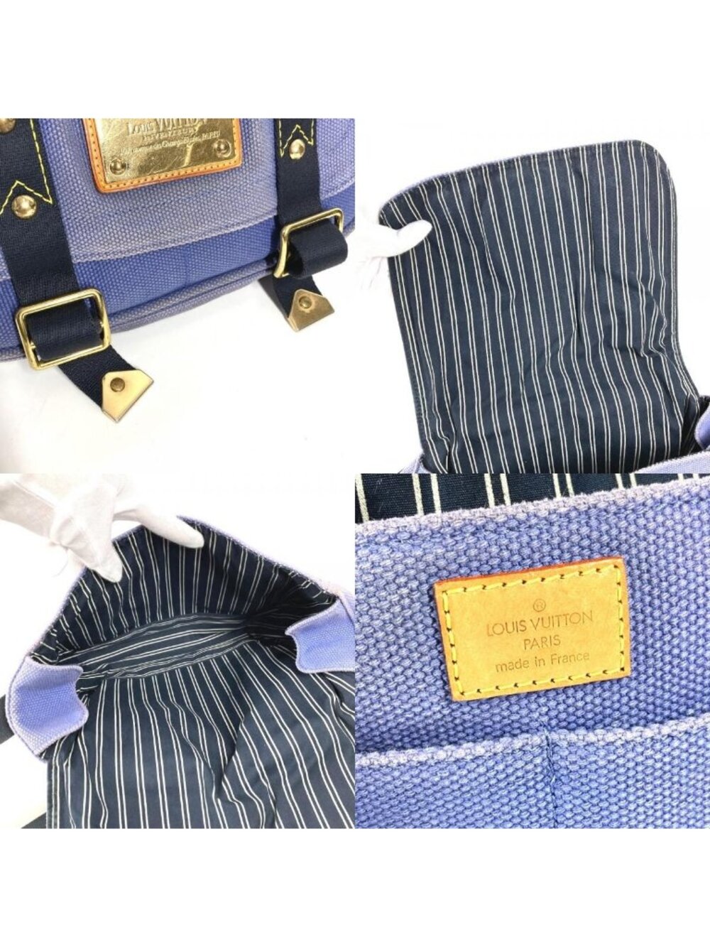 Louis Vuitton Shoulder Bag Besace PM Canvas Blue - Picture 8 of 9